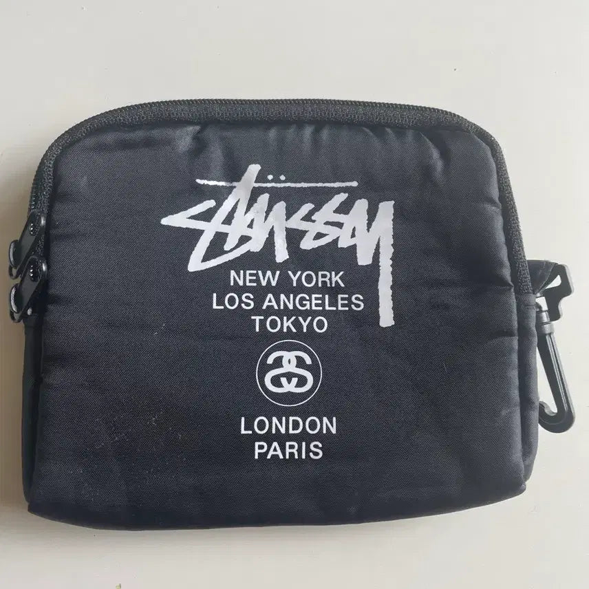 [BUNJANG] Stussy Black Pouch / 스투시 블랙파우치