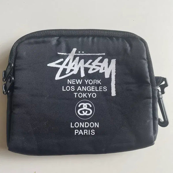 [BUNJANG] Stussy Black Pouch / 스투시 블랙파우치