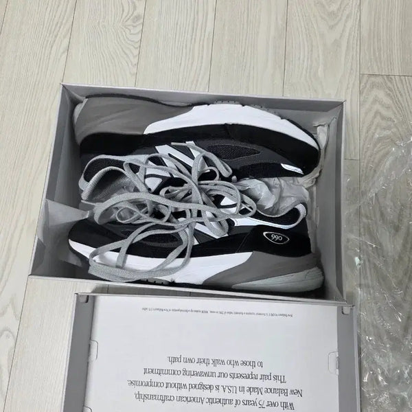 [BUNJANG] New Balance 990v6 Made in USA Black White / (290)뉴발란스 990v6 메이드 인 USA 블랙 화이트