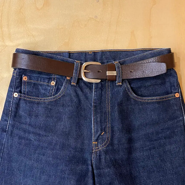 [BUNJANG] FOSSIL Leather Belt Brown L / FOSSIL leather belt 파슬 레더 벨트
