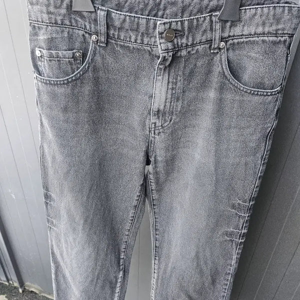 [BUNJANG] System Homme Black Washed Wide Fit Denim Pants / 30~30.5 시스템옴므 와이드핏 흑청 데님 팬츠 78