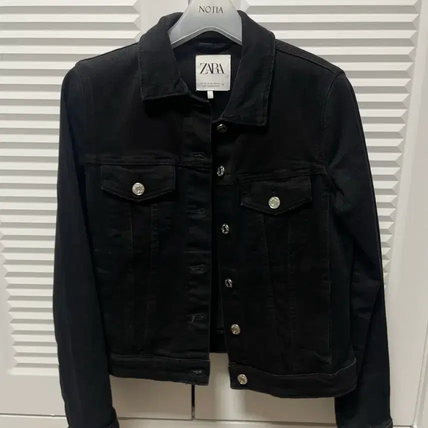 [BUNJANG] Zara Black Denim Jacket / Zara 자라 블랙 데님 자켓