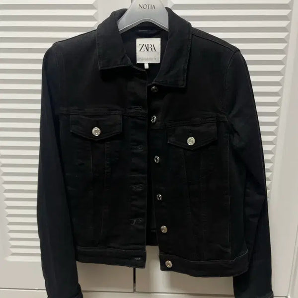 [BUNJANG] Zara Black Denim Jacket / Zara 자라 블랙 데님 자켓