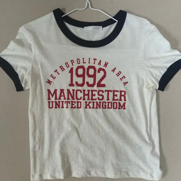 [BUNJANG] Zara Short Sleeve T-Shirt Manchester Printing / 자라 반팔티