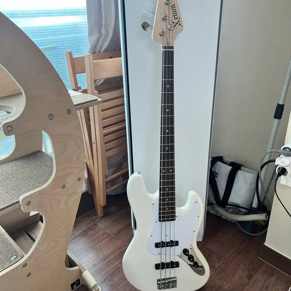 [BUNJANG] Zenon JB-420 Beginner Bass Guitar (Rose White) / 제논 베이스 JB-420 입문용 베이스기타