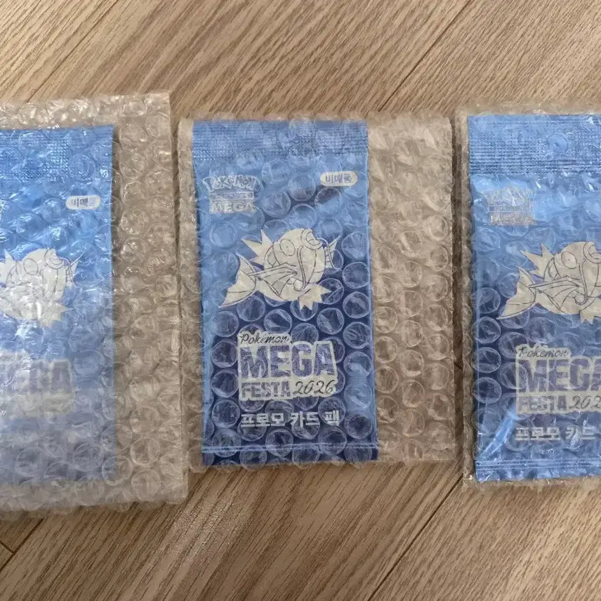 [BUNJANG] Pokemon Mega Festa 2026 Promo Card Pack Bundle (3 Sealed) - Magikarp / 포켓몬 메가 페스타 2026 프로모 카드팩 3개 미개봉 잉어킹