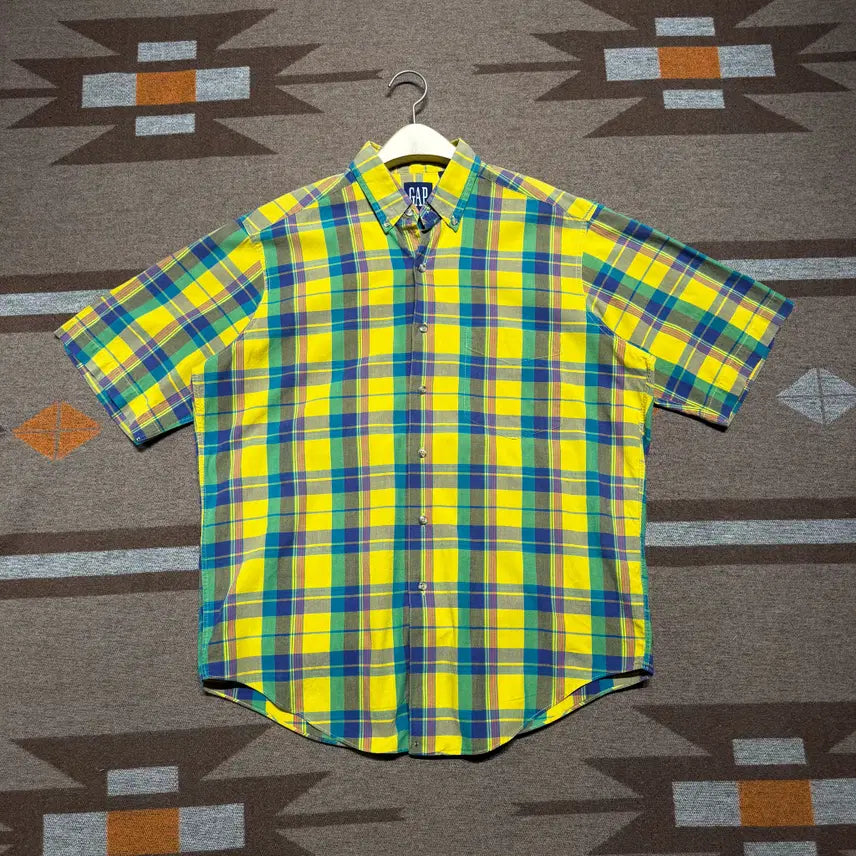 [BUNJANG] Gap 90s Short Sleeve Shirt - Size M (105) / Gap 올드 갭 90s 반팔 셔츠 M 105