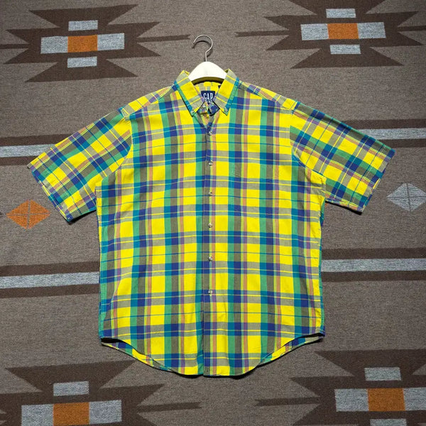 [BUNJANG] Gap 90s Short Sleeve Shirt - Size M (105) / Gap 올드 갭 90s 반팔 셔츠 M 105