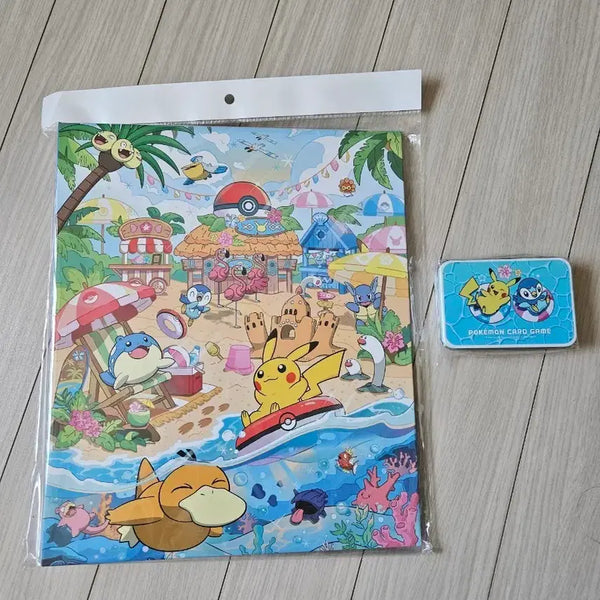 [BUNJANG] Pokemon TCG Chilling Beach Collection File & Tin Case Set / 품절상품)포켓몬 카드 부산팝업 칠링비치 컬렉션파일 틴케이스 2종세트