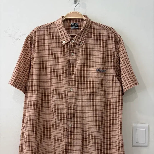 [BUNJANG] Teket Check Short Sleeve Shirt / 212. 테켓 체크 반팔셔츠