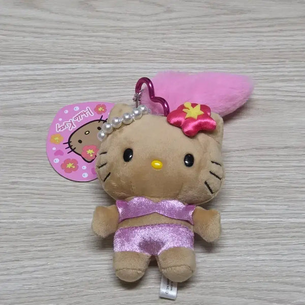 [BUNJANG] Sanrio Hello Kitty Gogo Gal Collection Tail Mascot Keychain / 산리오 헬로키티 고고갸루 컬렉션 테일 마스코트 키체인(키링)