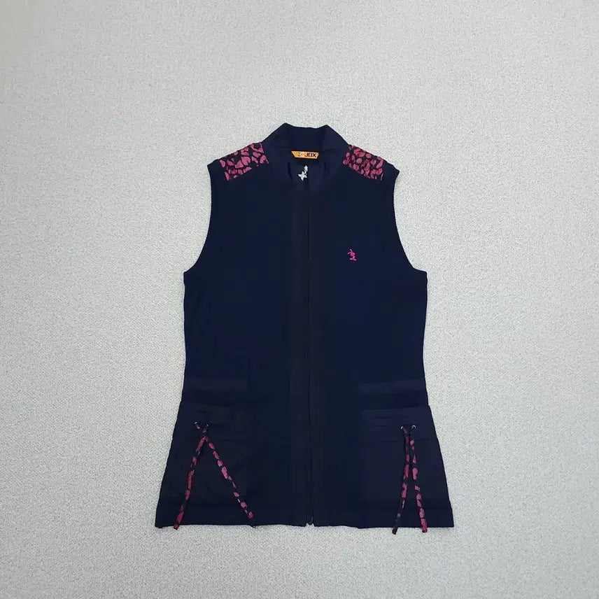 [BUNJANG] JDX Women's Zip-Up Knit Vest W4426 / (95)JDX 여성 골프 집업 니트 져지 조끼 베스트 W4426