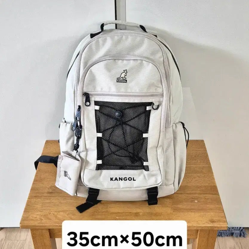[BUNJANG] Kangol Beige Backpack / 캉골 가방