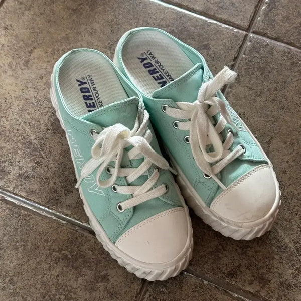 [BUNJANG] Nerdy Mules Sneakers Mint / NERDY 뮬 스니커즈 민트