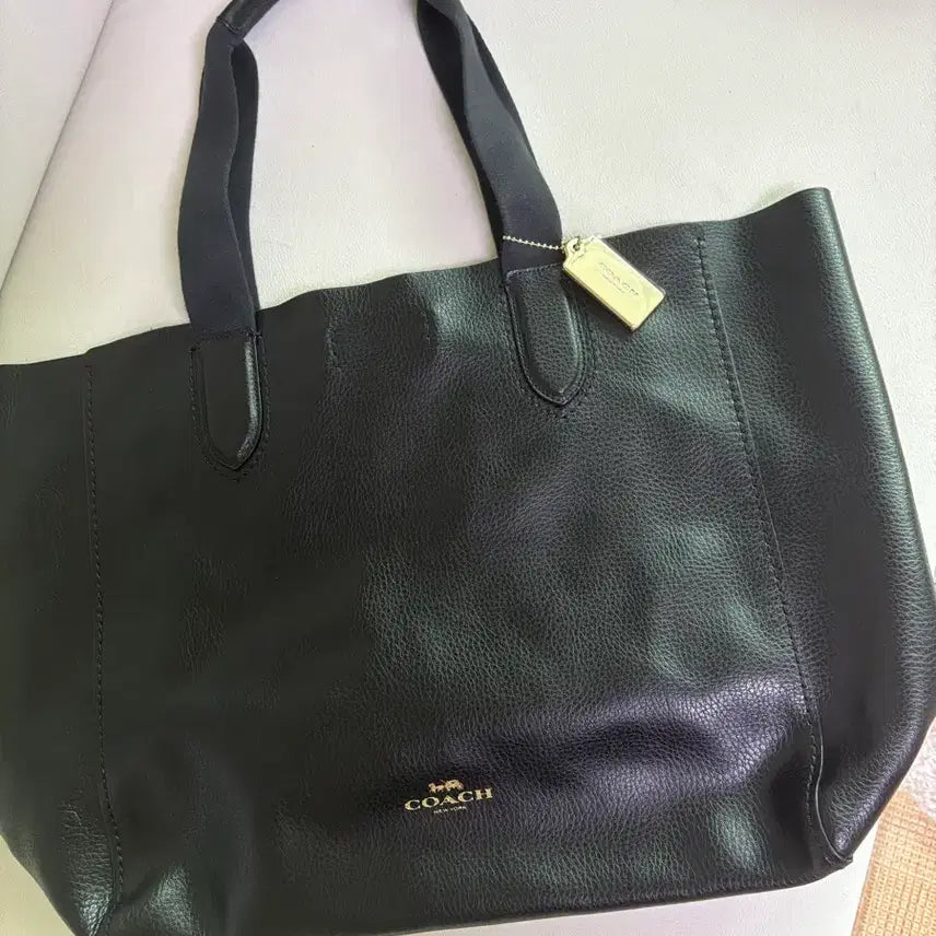 [BUNJANG] Coach Leather Shopper Bag Shoulder Tote / 코치 레더 쇼퍼백, 숄더백 겸 토트백