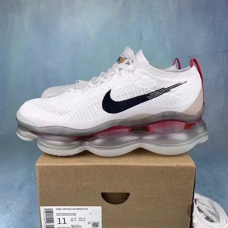 [BUNJANG] Nike Air Max Scorpion Flyknit Summit White / 나이키 에어맥스 스콜피온 플라이니트 서밋 화이트265mm