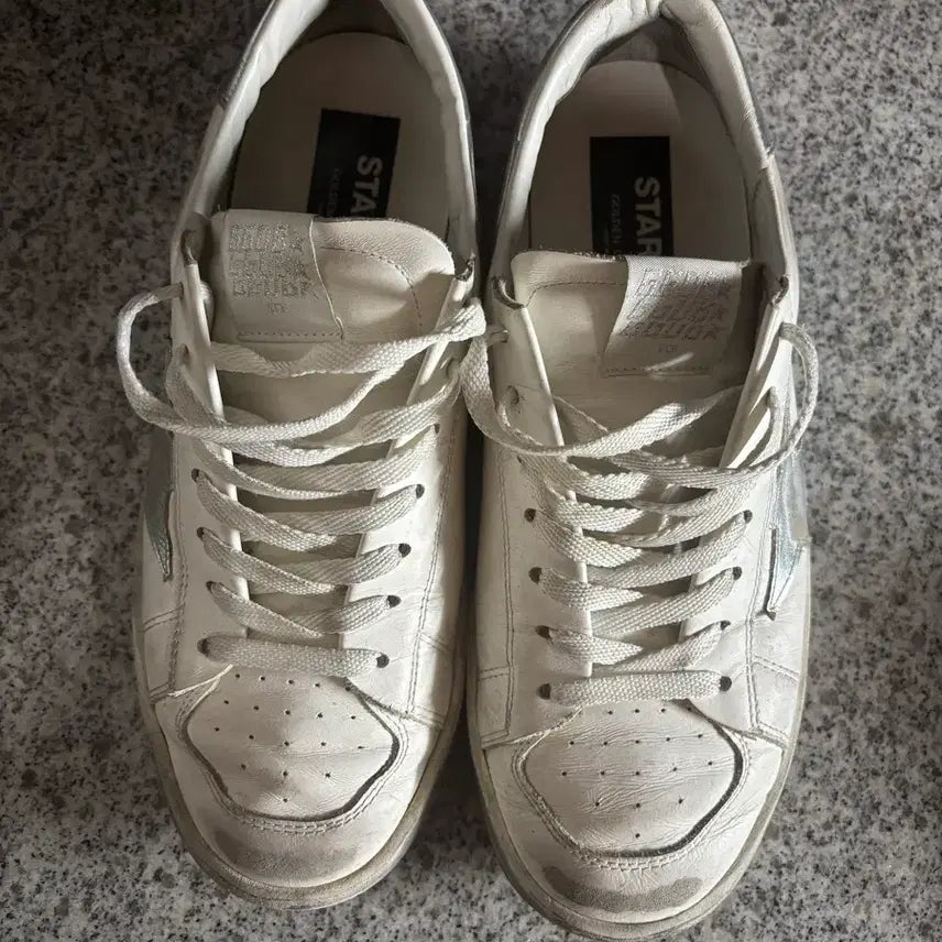 [BUNJANG] Golden Goose Starland Sneakers White Silver Size 41 / 골든구스 스타단 화이트실버 41
