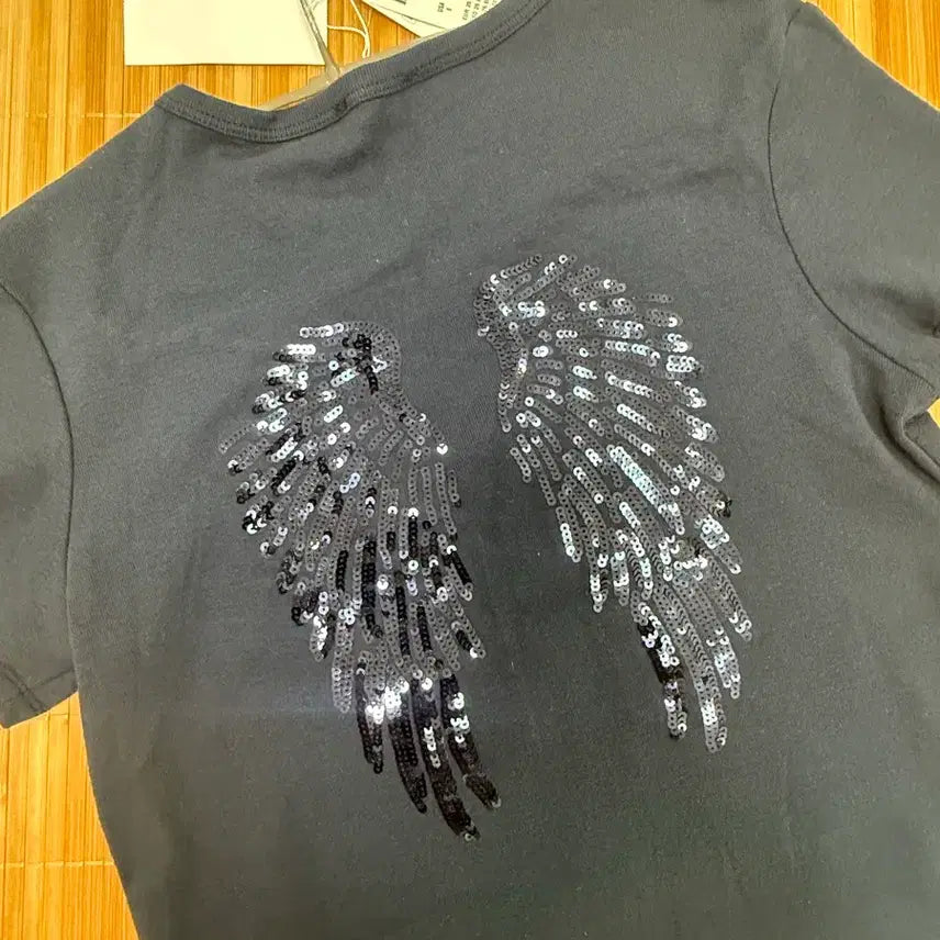 [BUNJANG] Subdued Wing T-Shirt Navy M / 섭듀드 날개 반팔 남색 m