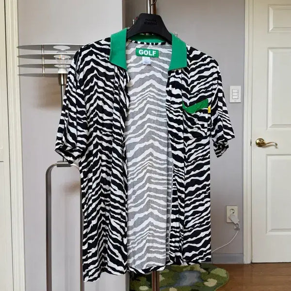 [BUNJANG] Golf Wang Zebra Button Up Shirt / [S] 골프왕 Golf Wang Zebra Button Up