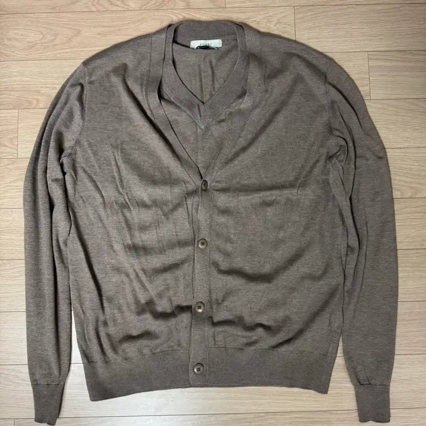 [BUNJANG] Noir Layered Cashmere Blend Cardigan / (50) 노이어 레이어드 캐시미어블렌드 가디건