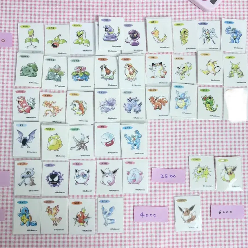 [BUNJANG] Pokemon 30th Anniversary Artwork Ttibusil / 매일업뎃)30주년 포켓몬 띠부씰 포켓몬 30주년 띠부씰 30주년 아트워크 포켓몬 띠부씰