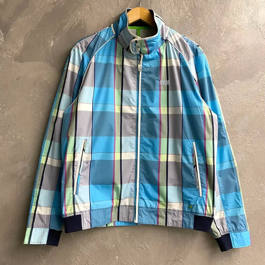 [BUNJANG] Hugo Boss Green Label Check Swingtop Jacket / [L] HUGO BOSS 휴고보스 그린라벨 체크 스윙탑자켓