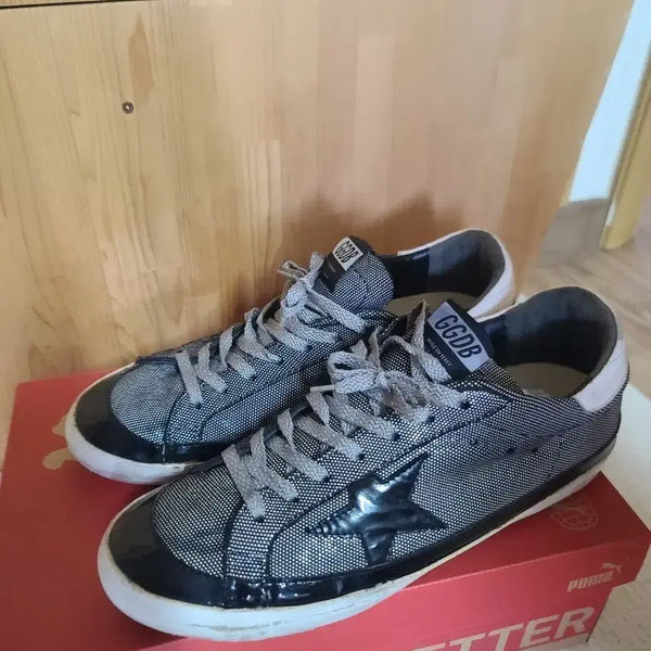 [BUNJANG] Golden Goose Superstar Sneakers Black/Grey Size 43 / 골든구스 슈퍼스타 스니커즈 블랙/그레이 275