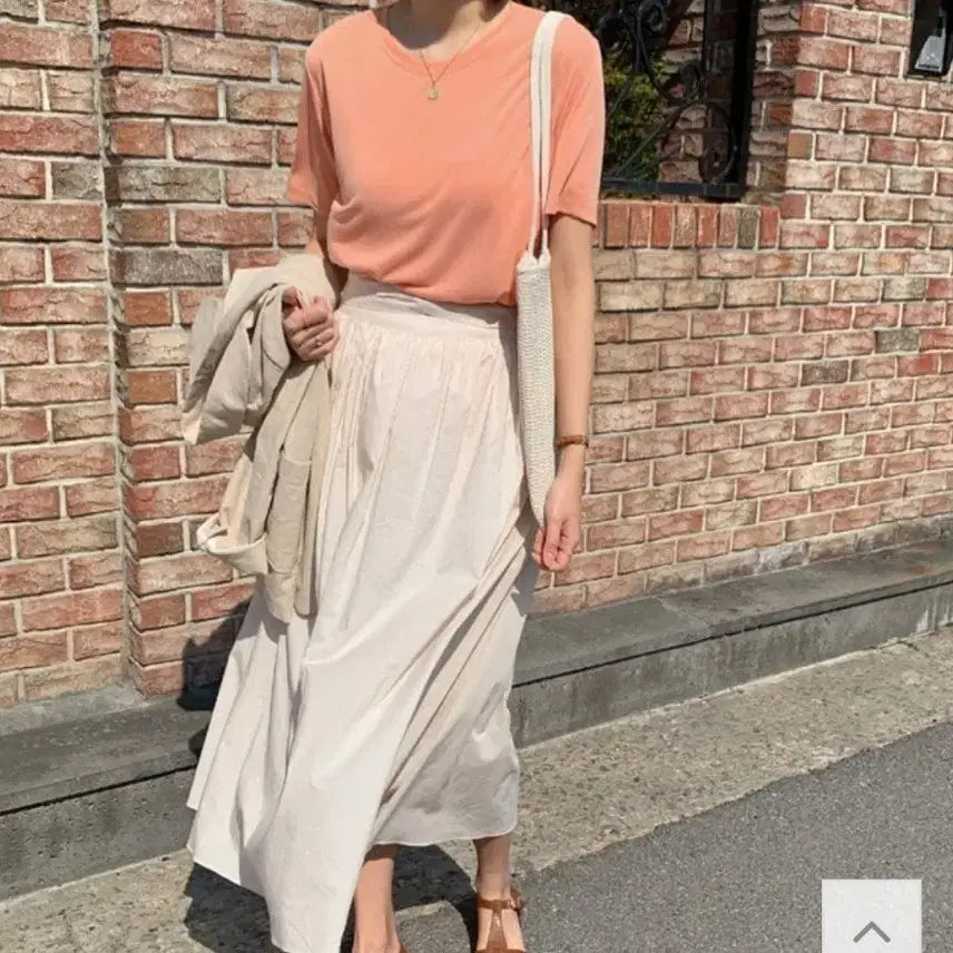 [BUNJANG] Ivory Long Skirt / 롱스커트 아이보리