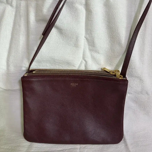 [BUNJANG] Celine Trio Bag Burgundy / 셀린느 트리오백 버건디