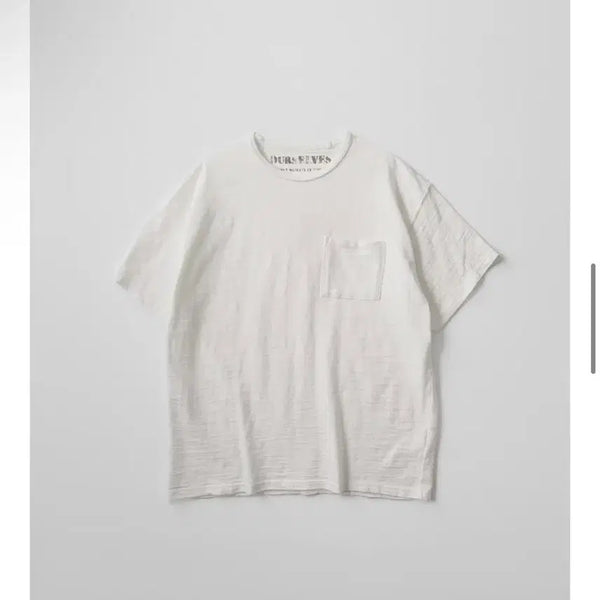 [BUNJANG] Our selves Slub Cotton Short Sleeve T-Shirt White Size 2 / (2)아워셀브스 슬럽 코튼 숏 슬리브