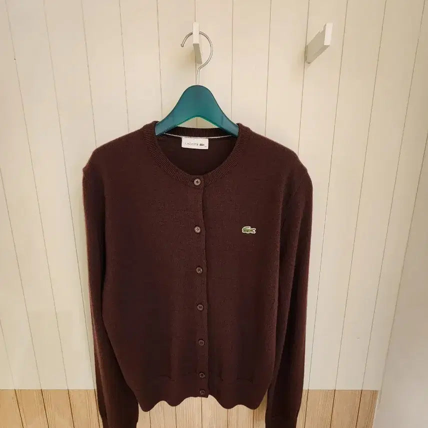 [BUNJANG] Lacoste Women's Basic Crewneck Cardigan / (새상품) 라코스테 여성 베이직 크루넥 가디건 (니트)