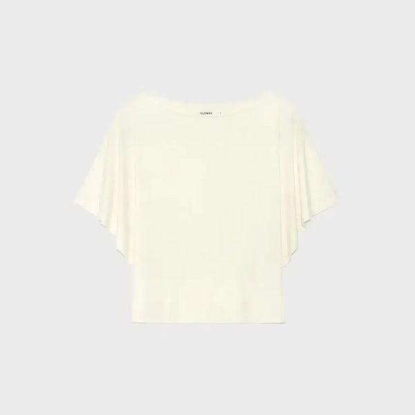 [BUNJANG] GLOWNY Core Half Tee Ivory / 글로니 core half tee (아이보리)
