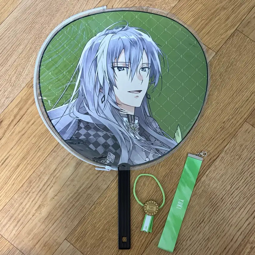 [BUNJANG] Idolish7 Re:vale Yuki 10th Anniversary Uchiwa & Strap Bundle Set / 아이나나 리바레 유키 10주년 우치와 & 스트랩 일괄 판매
