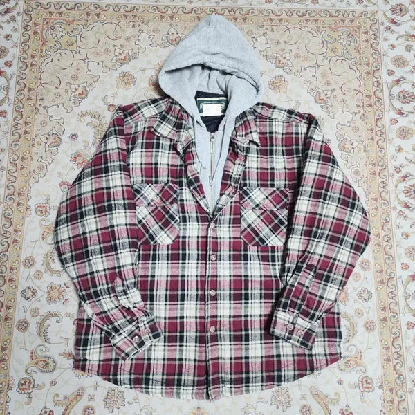 [BUNJANG] Field & Stream Men's Flannel Hoodie Size L / 필드앤스트림 남성 플란넬 후드셔츠 L