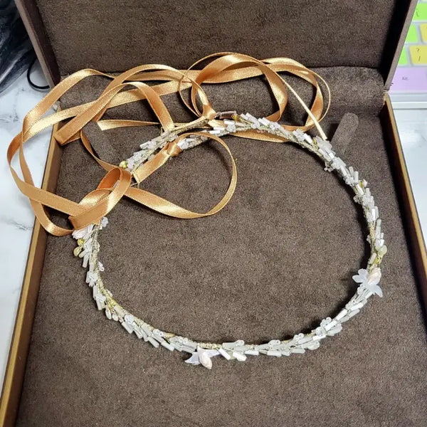 [BUNJANG] Adjustable Flower Hairband / 롯데 본점 구매 플라워 자유 조절 헤어밴드
