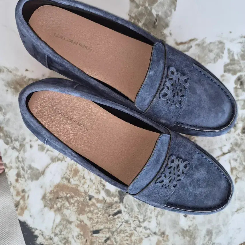 [BUNJANG] CUELDER ROSE Suede Ballet Flats - Blue / 스웨이드신발