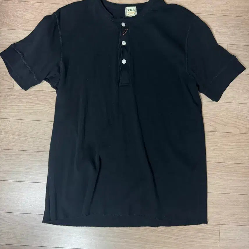 [BUNJANG] VDR Henry Neck T-Shirt Black / (L) 비디알 헨리넥 티셔츠 블랙