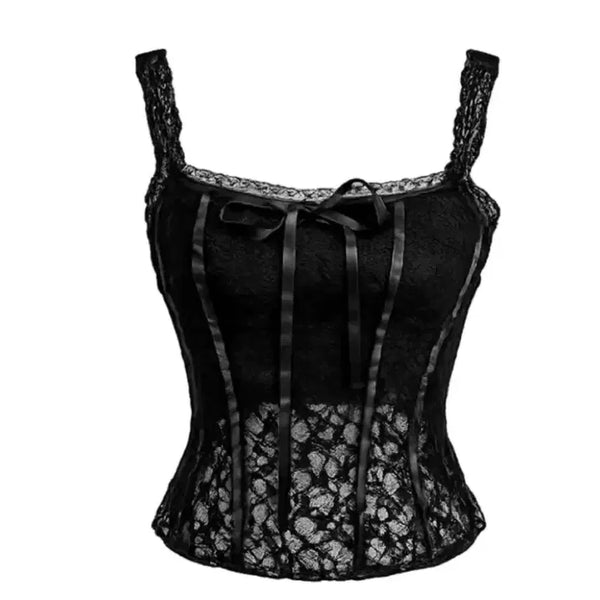 [BUNJANG] HISSO Bustier Tank Top / 히소 뷔스티에 나시 시즈니룩 무채색룩