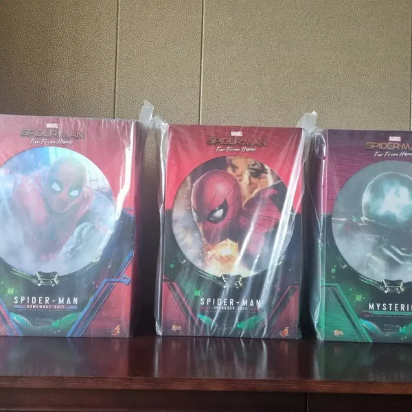 [BUNJANG] Hot Toys Spider-Man: Far From Home 3 Figure Bundle Set (Homemade/Upgraded/Mysterio) Sealed / [일괄] 핫토이 스파이더맨 파프롬홈 3종 세트 미개봉 (홈메이드/업그레이드/미스테리오)