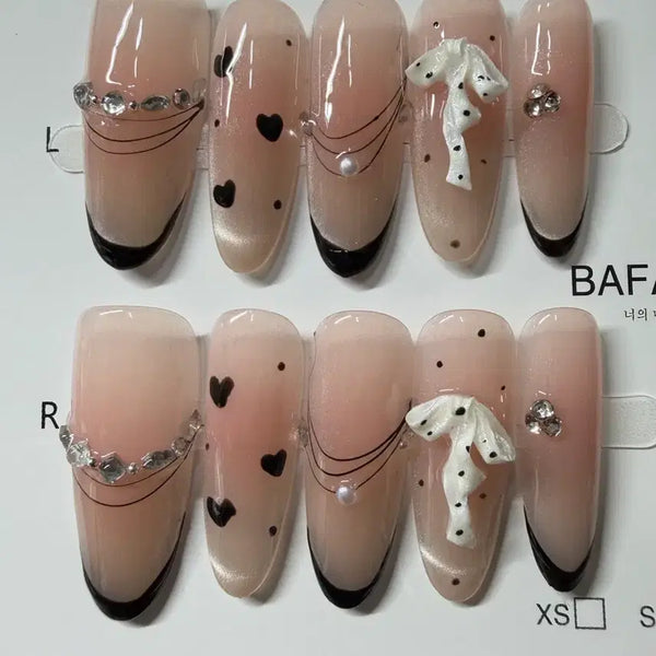 [BUNJANG] Nail Tips - Size M (Set of 49) / 네일팁 판매 길이 3 사이즈 M (49)