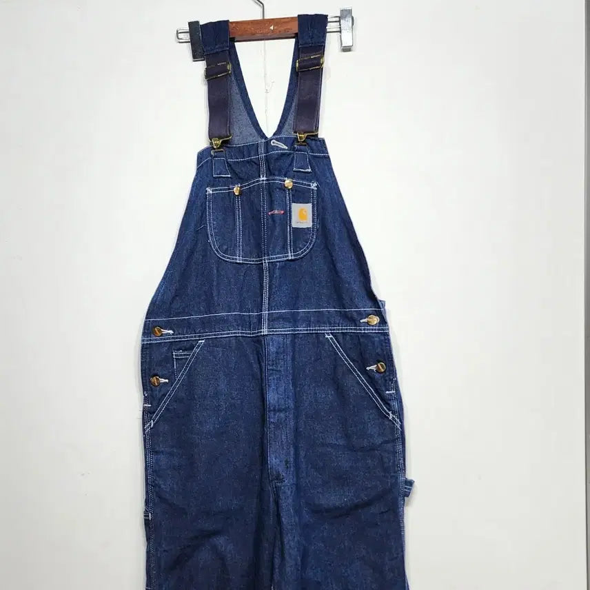 [BUNJANG] Carhartt Dendy Bib Denim Overalls 34 / 칼하트 CARHARTT 덴드 빕 데님 오버롤 34