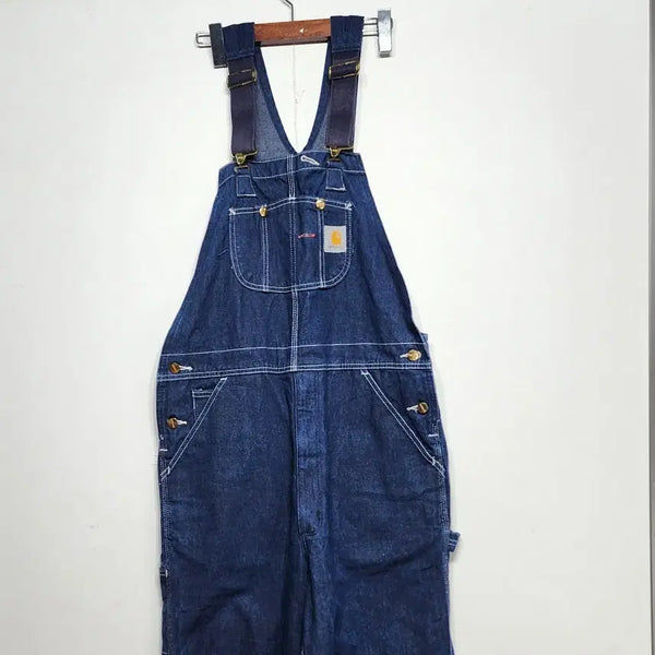 [BUNJANG] Carhartt Dendy Bib Denim Overalls 34 / 칼하트 CARHARTT 덴드 빕 데님 오버롤 34