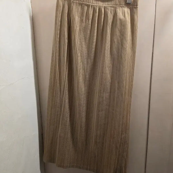 [BUNJANG] 26-inch Pleated Skirt Beige / 26인치 플리츠미 치마 베이지
