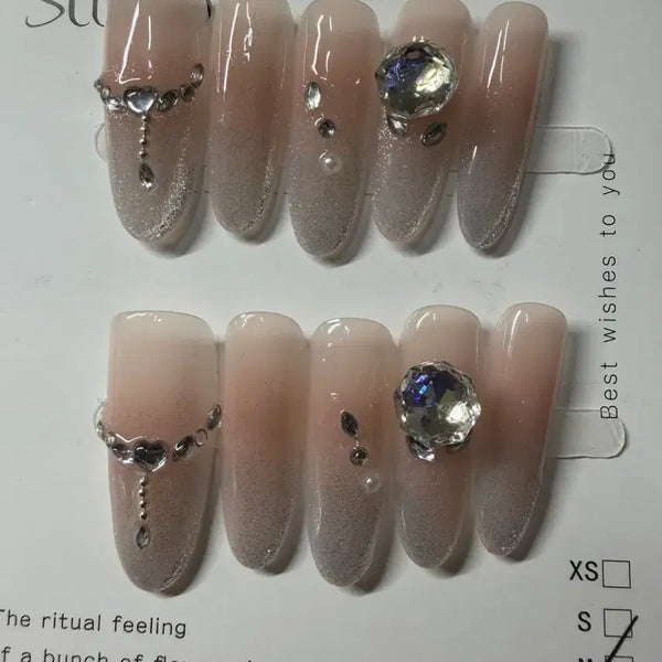 [BUNJANG] Nail Tips - Size M (3 Sizes) / 네일팁 판매 길이 3 사이즈 M (52)