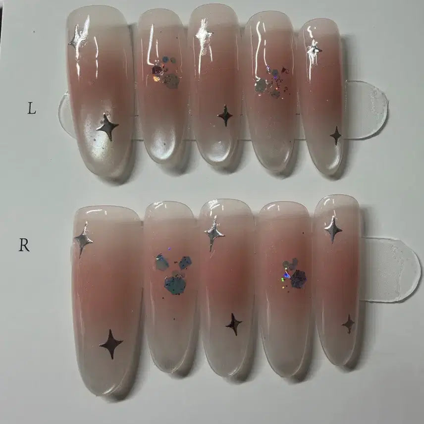 [BUNJANG] Nail Tips (Size M, 3 Sizes Available) / 네일팁 판매 길이 3 사이즈 M (53)