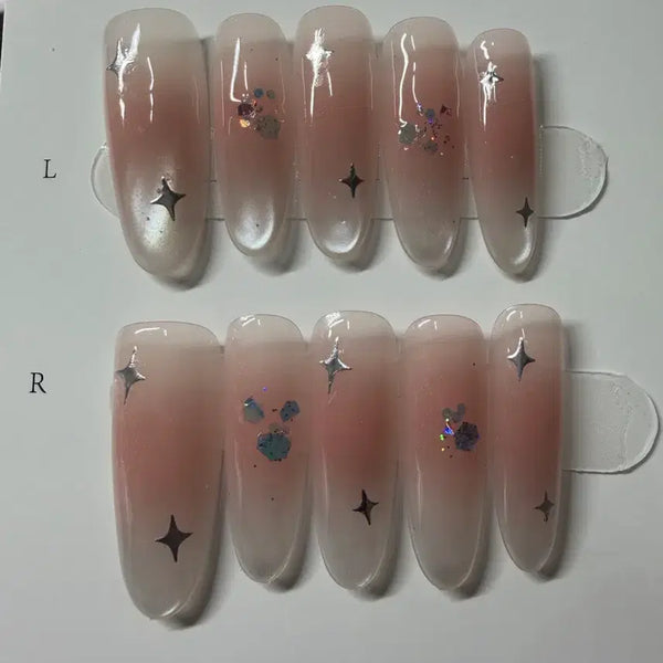 [BUNJANG] Nail Tips (Size M, 3 Sizes Available) / 네일팁 판매 길이 3 사이즈 M (53)