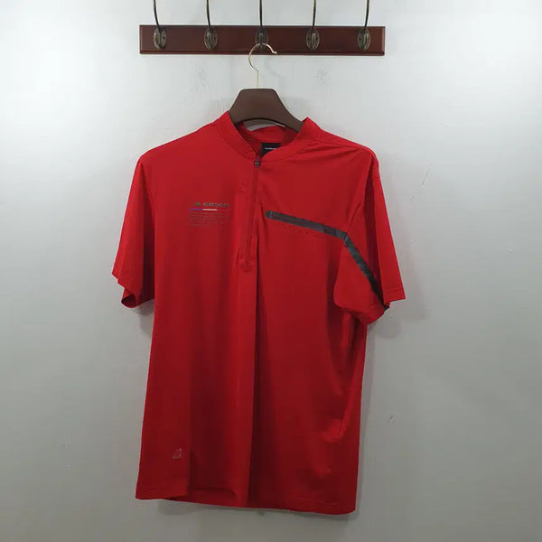 [BUNJANG] Eider Men's Red Half-Zip Short-Sleeve T-Shirt XL / XL 아이더 남성 레드 반집업 여름 반팔 티셔츠