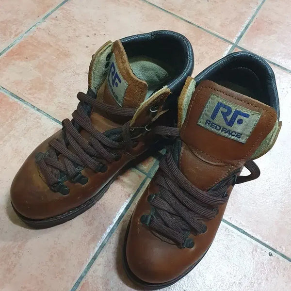 [BUNJANG] Redface Classic Brown Full Grain Leather Hiking Boots (235mm) / [235] 레드페이스 클래식 갈색 통가죽 등산화 판매합니다