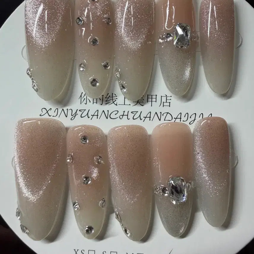 [BUNJANG] Nail Tips Set (3 Sizes, L) / 네일팁 판매 길이 3 사이즈 L (56)
