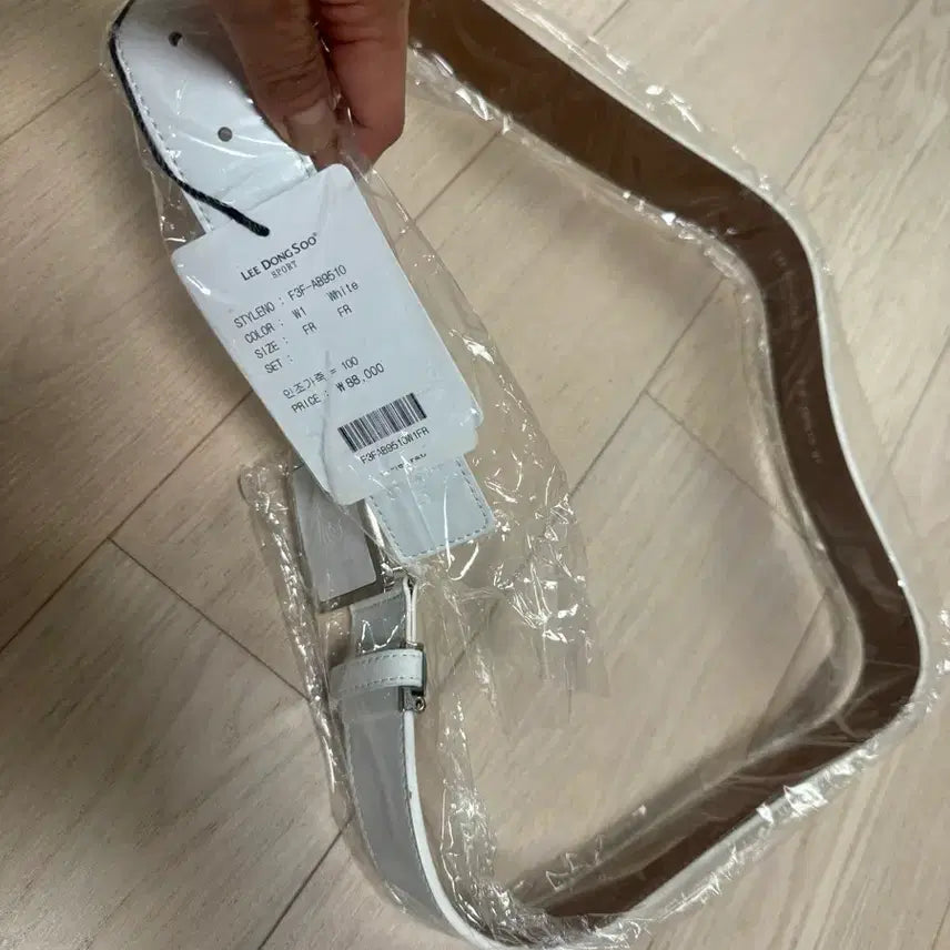 [BUNJANG] Dongsu Golf Men's Leather Belt White / 이동수 골프 남성 가죽벨트